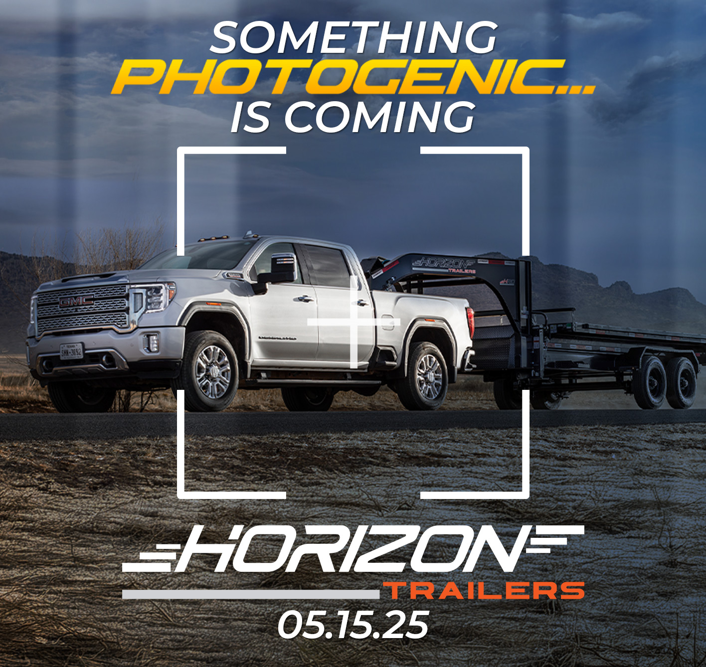 Something photogenic is coming